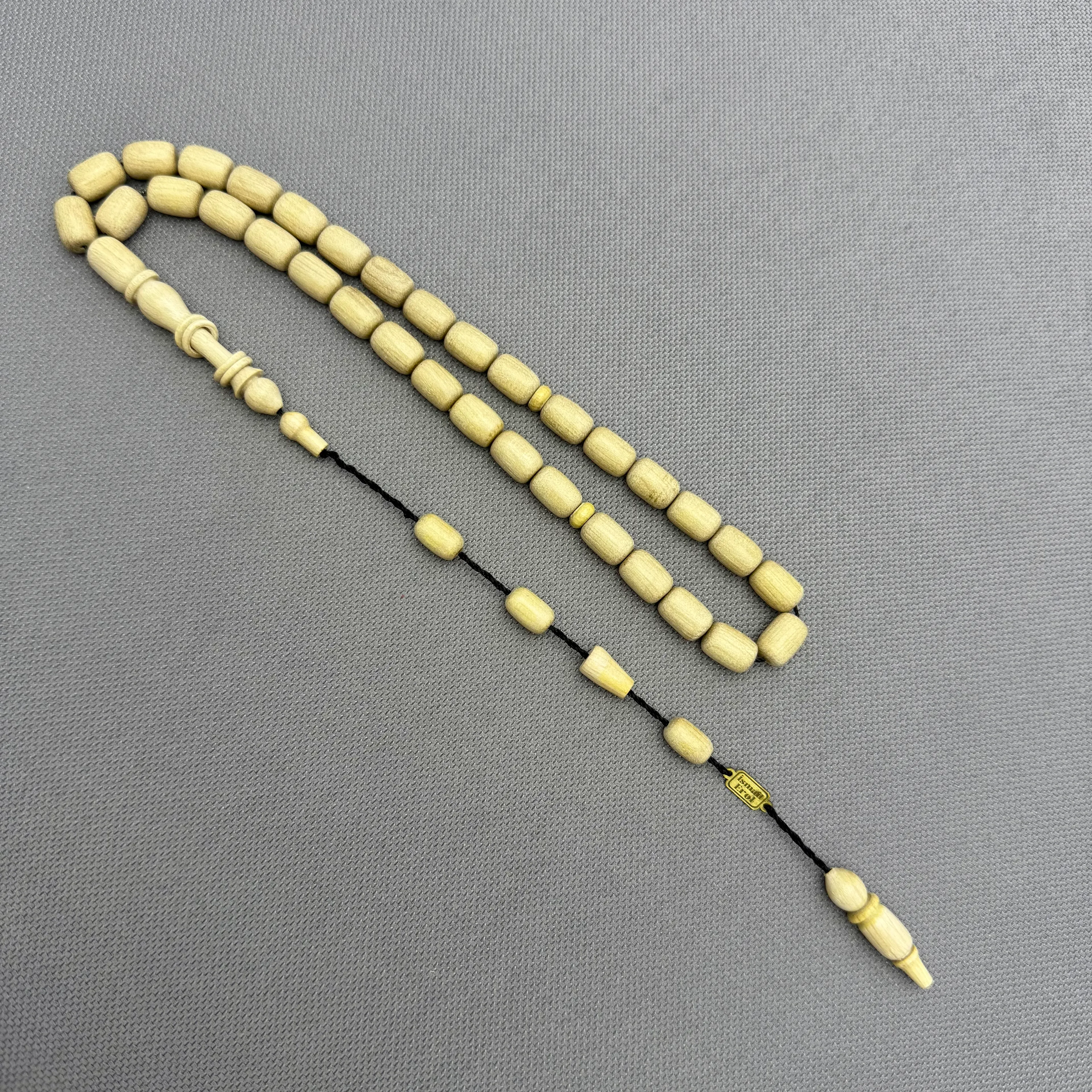 İsmail EROL Usta İşçilikli Halkalı İmame Fil Dişi Ağacı Tespih